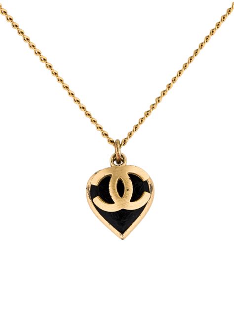 chanel heart necklace|pearl chanel necklace for women.